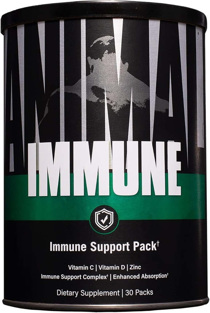 Animal Imunitate Pak - Zinek, Vitamin C, Vitamin D, Olive Leaf Extract, Black Pepper Extract a další, Imunitní balení, 30 Počet