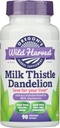 Oregon 's Wild Harvest Milk Thistle Dandelion - Extract Standardized to 80% Silymarins (90 Kapsle)