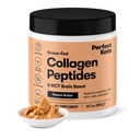 Perfect Keto kolagen Peptides Protein Powder with MCT Oil, Hydrolyzované kolagen, Typ I & III dodatek, Gluten Free Grass Fed, Nízký karb, Keto Coffee Creamer, Kolagen pro ženy & Muži, Burákové máslo