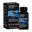 OmegaXL Sport Extra Svalová Recovery Dodatek a Respirační podpora Dodatek - Zlepšuje DOMS a ROM, Klinicky podporované Green- Lipped Mussel Oil (60 Softgels)