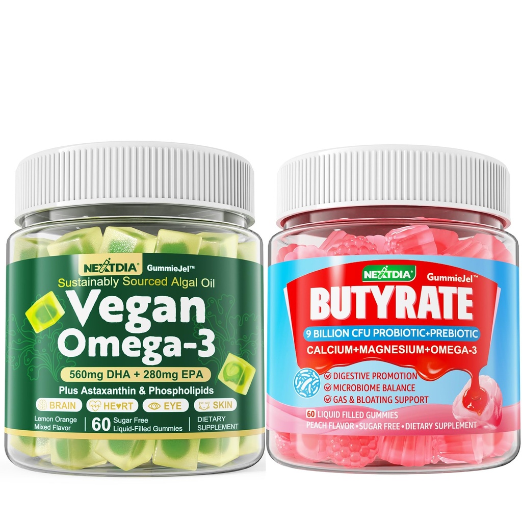 Vegan Omega 3 gumové + Butyrate gummies bez cukru