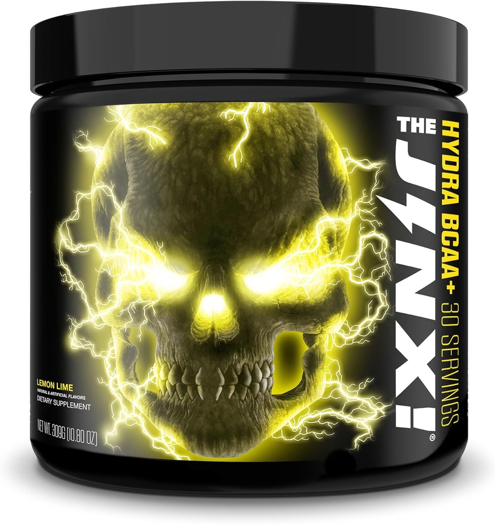 JNX SPORTS The Jinx! Hydra BCAA + PostWorkout Recovery Drink - Hydratace s elektrolyty pro muže a ženy - 30 Serving, Lemon Lime