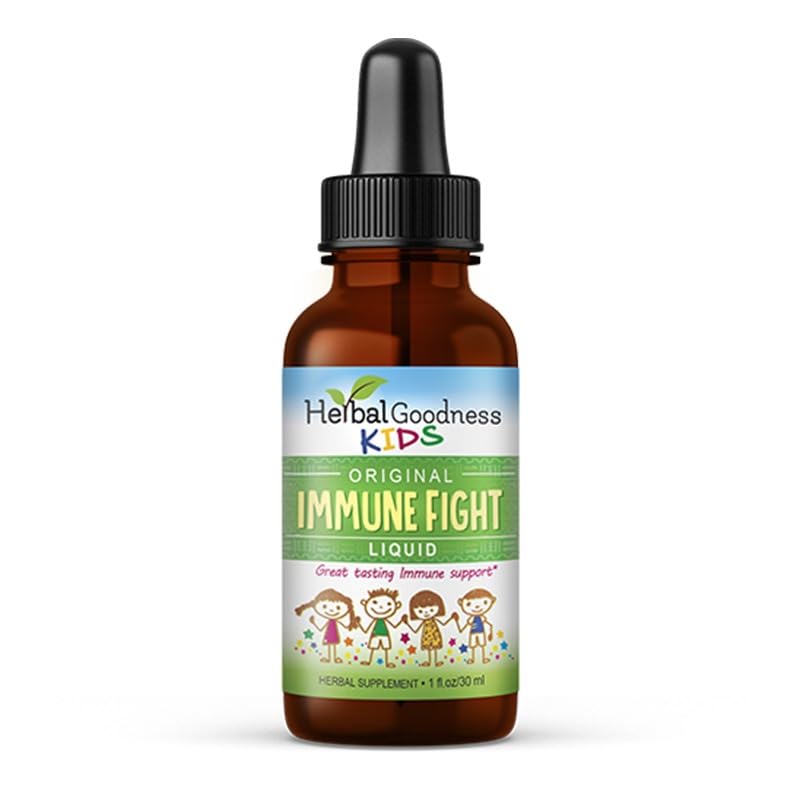 Imunitní podpora 1oz s Ashwagandha pro a Turmeric Bylinné doplňky - Přírodní děti Imunitní Booster Kapky pro Wellness a Imunitní Podpora pro děti - Non- GMO - Made in USA