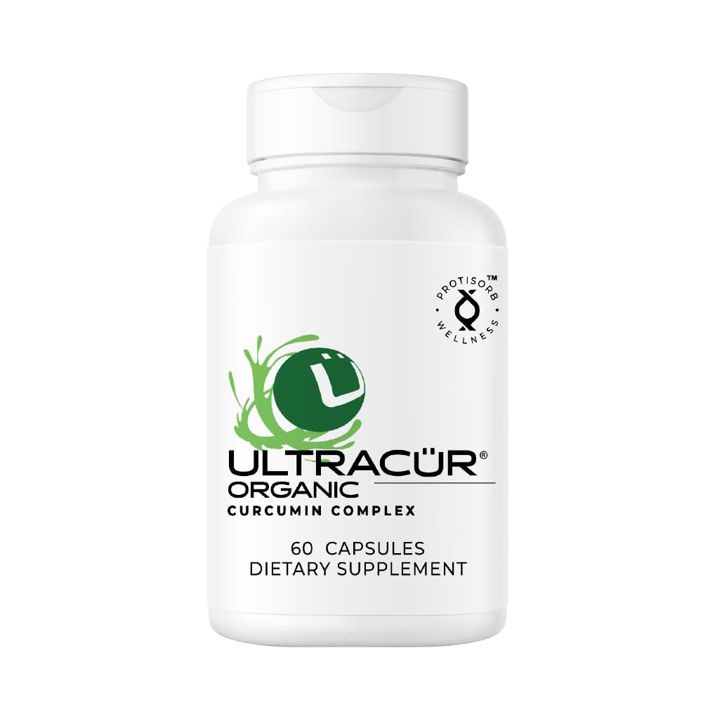 UltraCur Organic USDA Certified - LPS ™ Kurkumin - Kurkumin můžete cítit! ™ US patentované technologie - 70% lidí cítí významný rozdíl v týdnu, 50% v 24 hodin! (60 Počet)