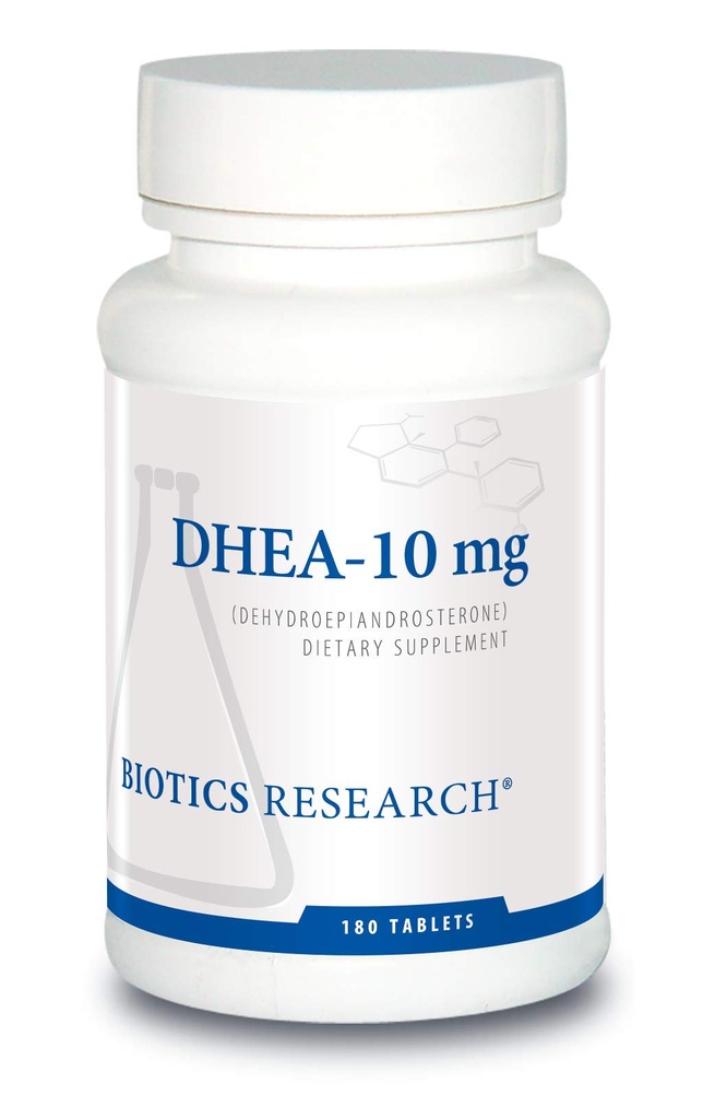 Biotika Výzkum DHEA 10 Milligram Hormonální bilance, Metabolismus, Lepší nálada a Outlook, Věk Gracely, Zdravá stresová reakce, 180 Tablety