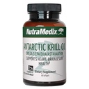 NutraMedix Antarktický krilový olej 500mg - Rybí olej dodatek - Omega-3s (EPA & DHA) + Astaxanthin - Červený krill dodatek pro společnou, imunitní, srdeční, jaterní a mozkovou podporu zdraví (60 Softgels)