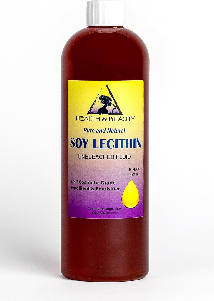 Lecithin Soy Nebělený tekutý emulgátor Vyhlazující stabilizátor Čisté 16 oz
