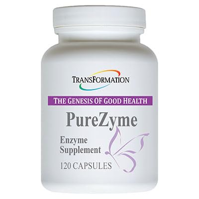 Transformation the GENESIS OF Good Health - Purezyme High- Potency Protition Blend Enzyme Supplement, Doporučený lékař - Pokročilý vzorec pro maximální živiny Digestion & Gut Health, 120 Kapsle