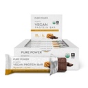 Dr. Mercola Pure Power Peanut Butter Protein Bars, 12 Servings, non GMO, Soy Free, gluten Free, Vegan Protein Bary