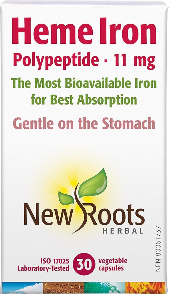 NEW ROOTS HERBAL Heme Iron 30 Kapsle