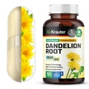 BIO KRAUTER Kořenové kapsle Pampelišky - 1800 mg Síla - 100 Počet - Doplatek Pampelišky - Veganské kapsle pro podporu jater