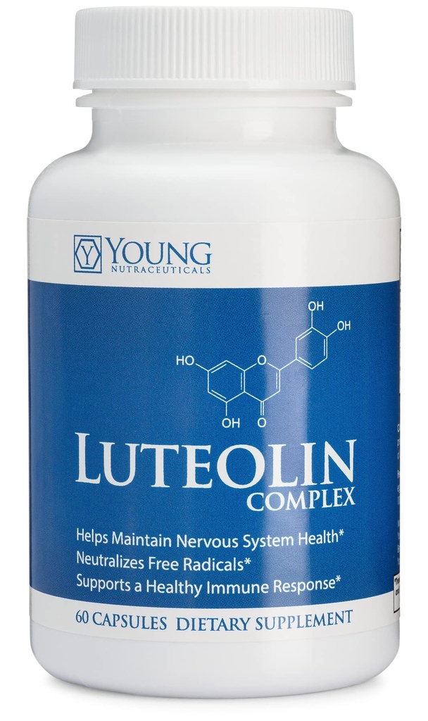 Mirica YoungNutra Luteolin Complex - Podporuje zdravou imunitní reakci a pomáhá udržovat nervové zdraví * - 60 Kapsle