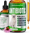 Přírodní antibiotika pro psy CZ124; Psí antibiotika pro infekci, kašel, a alergie CZ124; Psí UTI léčba Antibiotika pro všechny plemeno CZ124; Bylinný dodatek s kuřecím Flavor CZ124; 2 Oz