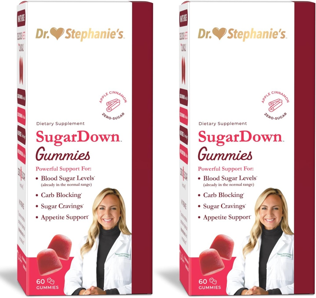 SugarDown Gummies Dr. Stephanie - 2 Pack - Ceylon & Cassia Skořice Dodatek