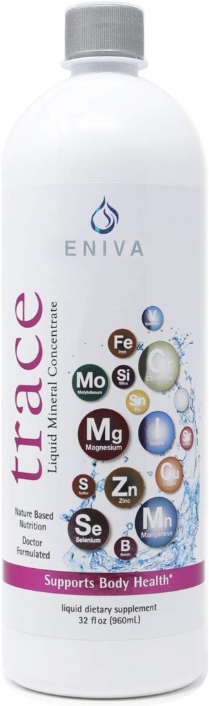 Tekuté iontové stopové Minerální dodatek (32oz) Doktor podmíněn. Nula kalorií. Zero Sugar. od Eniva Health.