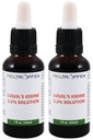 2X 2,2% Lugol 's Iodine Solution 2x1 Fl Oz - 2x30 ml CLAS124; Farmaceutické složky CLAS124; Lugols Solution Made with Jod and Draslík Iodide CLAS124; Sada dvou lahví CLAS124; Heiltropfen ®