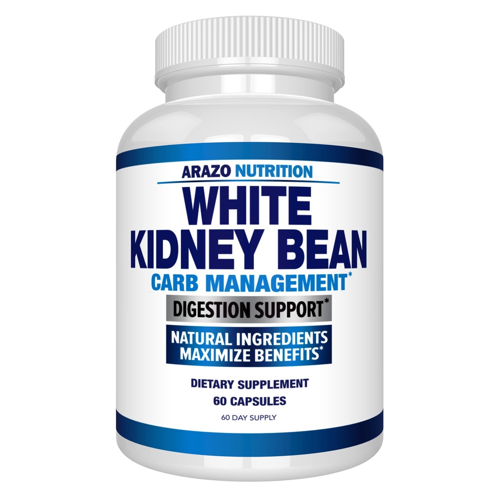 Arazo Nutrition White Ledney Bean Extract - 100% čistý karboniér a tuk Absorber pro podporu hmotnosti - Intercept sacharidy