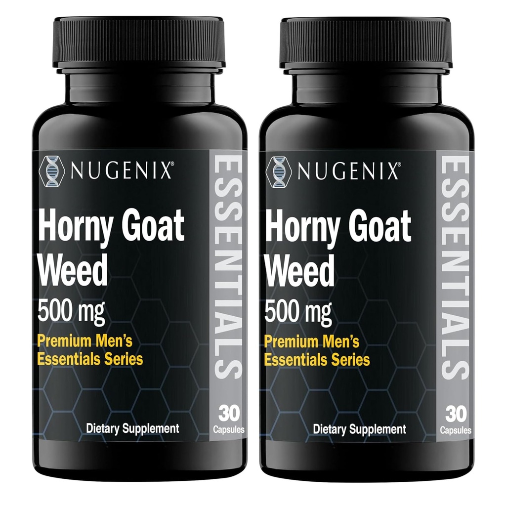 Nugenix Essentials Horny Goat Weed Extract - Epimedium Extract - 60 Kapsle