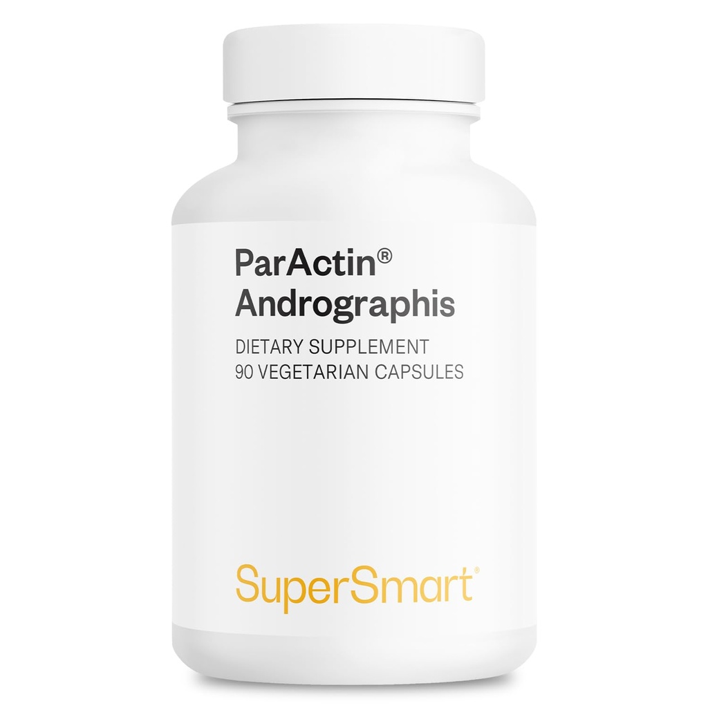 Supersmart - Paractin Supplement 300mg / den (vysoká síla) - Andrographis Paniculata CAND124; Non- GMO & Gluten Free - 90 Vegetariánské kapsle