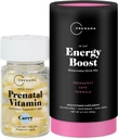 Premima Prenatal Vitamin Energy Boost Drink Mix & Prenatal Support Bundle, Omega 3, B Vitamíny, DHA, Folát, 28 Služení