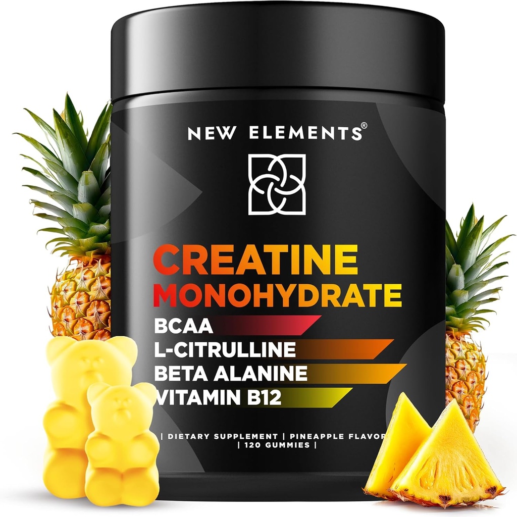 Kreatin- monohydrát Gummie 5mg s BCAA L- Citrulline Beta Alanin & vitamin B12
