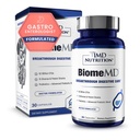 1MD Nutrition BiomeMD Probiotika CFU 124; 62 Miliardy CFU, 15 Komplexní struny - Pro & Prebiotika CF124; Doctor- Vydávaný pro stravitelné zdraví a imunitní podporu CF124; 30 Kapsle