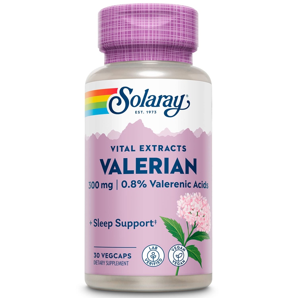 SOLARAY Garantovaná potence Valerian Root Extract One Daily, Veg Cap (Btl- Plastic) 300mg Př