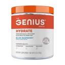 Geniální Brand Genius Hydrate - Electrolyte Supplement for Daily Hydration - Coconut Water - Sugar- Free - 8 Esenciální minerály a živiny - Non- GMO - Blue Raspberry - 50 Služeb