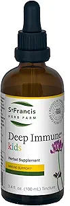 Sv. František Bylinný - Hluboká imunitní tinktura pro děti 100 ml - Přírodní imunitní podpůrný booster - Vegetarián - Organické Byliny