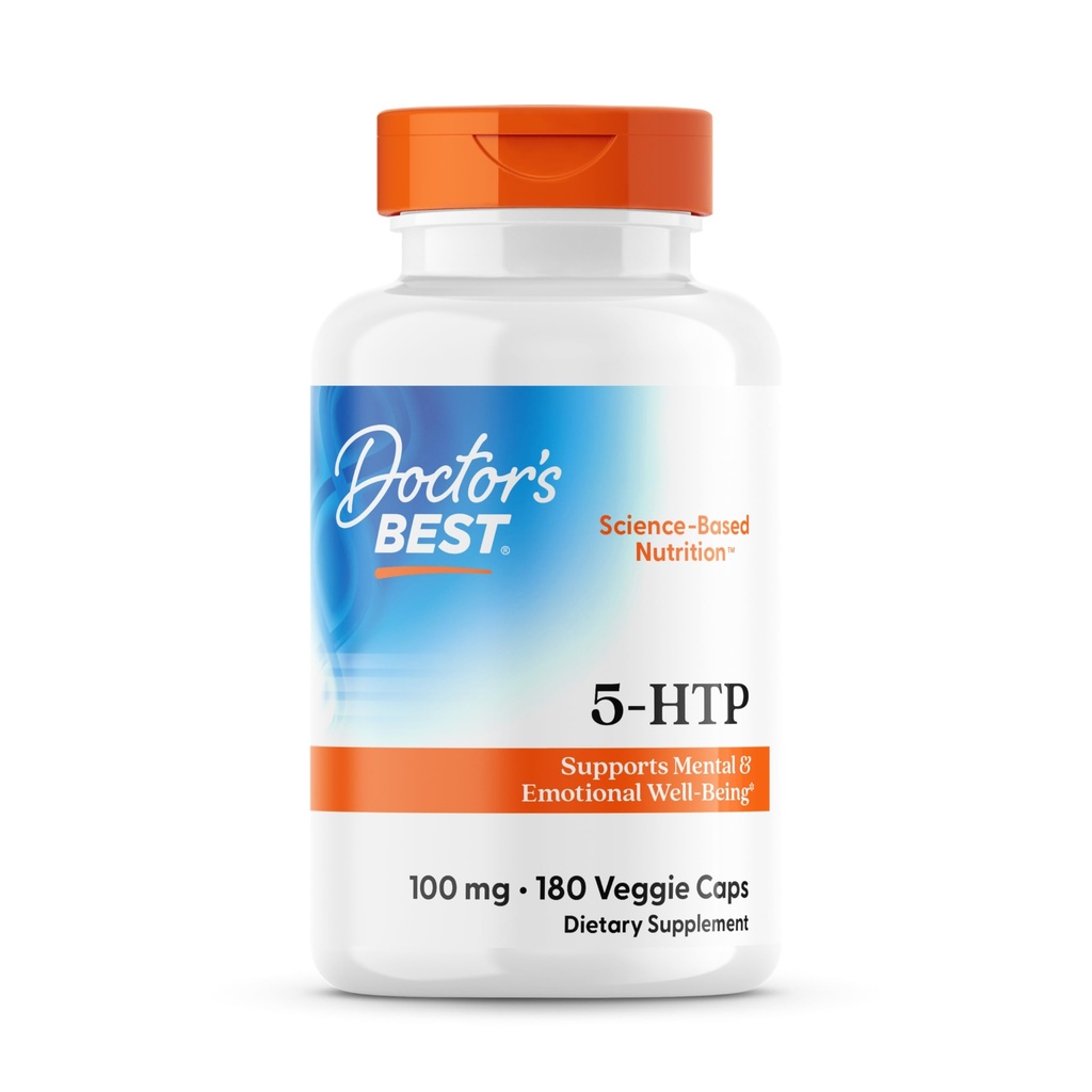 Lékaři Nejlepší 5-HTP, Podporuje duševní a emocionální Well- Bytí, non-GMO, gluten zdarma, Soy zdarma, Vegan 180 Veggie Caps
