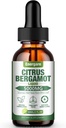 1 Pack 5000MG Citrus Bergamot Liquid Drops Dodatek pro High Cholesterol- Soursop, Red Yeast Rice, Olive Install-All- Natural, Podpora zdraví, imunitní podpora, Heart Health & Antioxidant, 2 Fl Oz