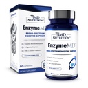 1MD Nutrition EnzymeMD - Příplatek k trávicím enzymům - Lékařské substituované enzymy 124; 18 Plant- Based enzymy - Gas & Bloating Podpora 124; 60 Kapsle