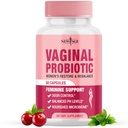 Nový věk Vaginální Probiotika pro ženy s prebiotika, Cranberry Extract, a Lactobacillus Probiotic Směs, Podporuje zdravé pH bilance, zápach řízení, Vaginální Flora - 60 Kapsle