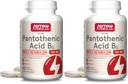 Jarrow Dispersas Pantothenic Acid B5 500 mg - 100 Veggie Caps - Essential B Vitamin - Energy Production & Metabolismus Support - 100 Servings (Balení po 2)