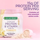 Nature 's Bounty Complete Protein & Vitamin Shake Mix s kolagen & Fiber, Obsahuje vitamín C pro imunitní zdraví, Vanilla ochucené, 1 libra (Balení 2)