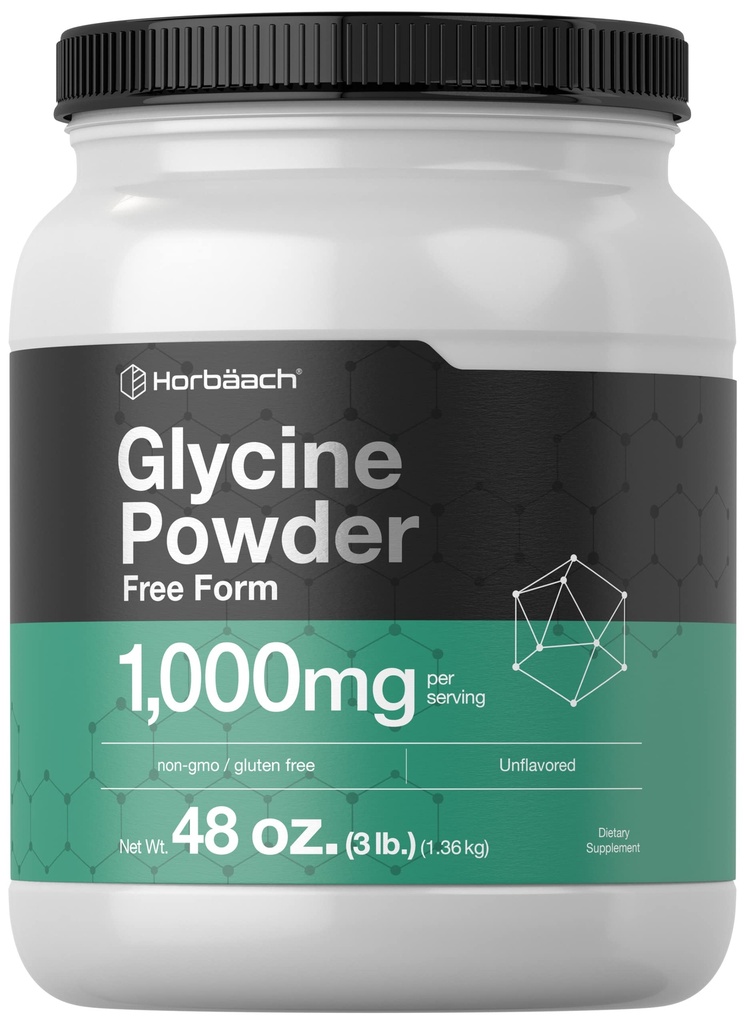 Horbäach Glycine Powder 3 lbs current 124; dodatek k formuláři zdarma 124; Neochucený prášek current 124; Vegetarian, Non- GMO, gluten zdarma