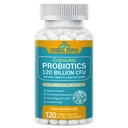 Probiotika 120 miliard CFU-36 Strany + Organic Prebiotics + přírodní celý doplněk potravin pro Ultimate Gut Health Support - 120 Softgels, 60 Day Supply