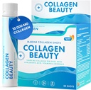 Swedish Nutra - Kolagen Krása 124; 10.000 mg Hydrolyzované Marine Kolagen Liquid Supplement - 20 x 25 ml Denní Střely 124; Hyaluronová kyselina a vitamin C na podporu zdravé vlasy, kůže, nehty 124; Sugar- zdarma