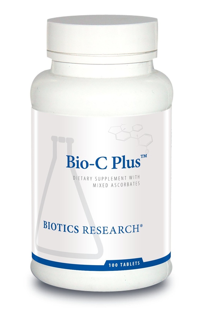 Biotics Research Bio C Plus ™ poskytuje vitamin C jako smíšené minerální askorbáty s Citrus bioflavonoidy, SOD a Catalase, Vitamin C Plus bioflavonoidy, potentní antioxidant, imunitní systém 100 Tablety