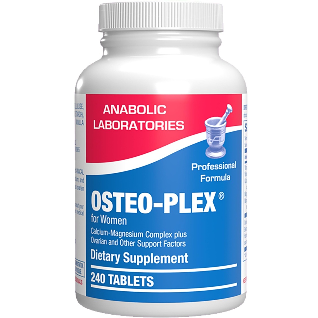 Osteo- Plex Bone Health Dodatek pro ženy - Klinická formula Kostní Pevnost Dodatek s hořčíkem vápník vitamín D3 & Stopy Minerály Komplex - Snadno polykat jemné tablety - 240 Počet