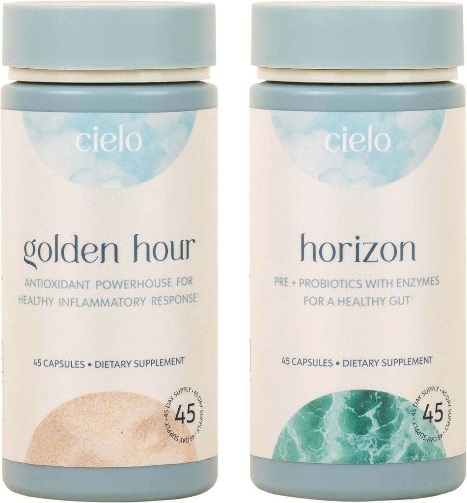 Cielo Golden Hour & Horizon Bundle - sada probiotik a antioxidantů (45 denní dodávka)