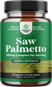 Extra Saw Palmetto Extract - Pokročilý bylinný komplex pro zdraví vlasů a moč s rostlinnými steroly a flavonoidy - Možný bylinný doplněk s 500mg na servírování - 30 Kapsle