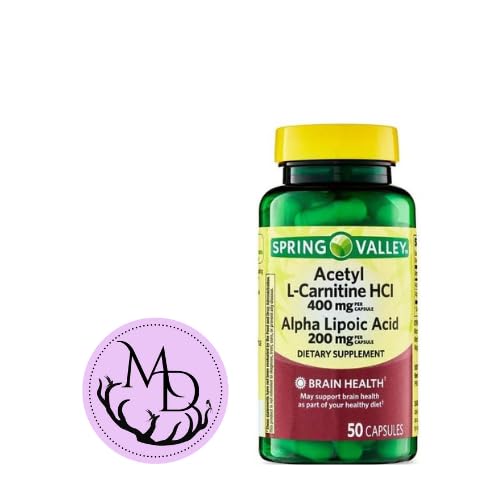 Generický acetyl L- karnitin HCI 400 mg + alfa kyselina lipoová 200 mg Kapsle Jarní údolí, 50 Počet + Nálepka Dri Store