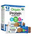 Orgain Organic Vegan Protein Bary, Chocolate Chip Cookie Dough - 10g Plant Based Protein, Low Calorie Zdravé Snacks, No Lactosa or Soy Ingredients, Gluten Free, Non- GMO - 1.41 Oz (balení po 12)