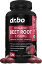 Organic Beet Root Kapsle Příslušenství - 1350mg Beetroot Powder Extract Pills, Organic Beet Root Powder Supplement, Super Oxid dusnatý Beets High Circulation Total Vitamins Support - 120 Beets Tablety