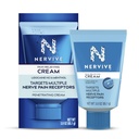 Nervive Pain Relieving Cream, Max Strength Non- Greasy Topical Pain Reliever with Lidocain and Menthol for Toes, Feet, Fingers, Hands, Nohs & Arms, 3.0oz