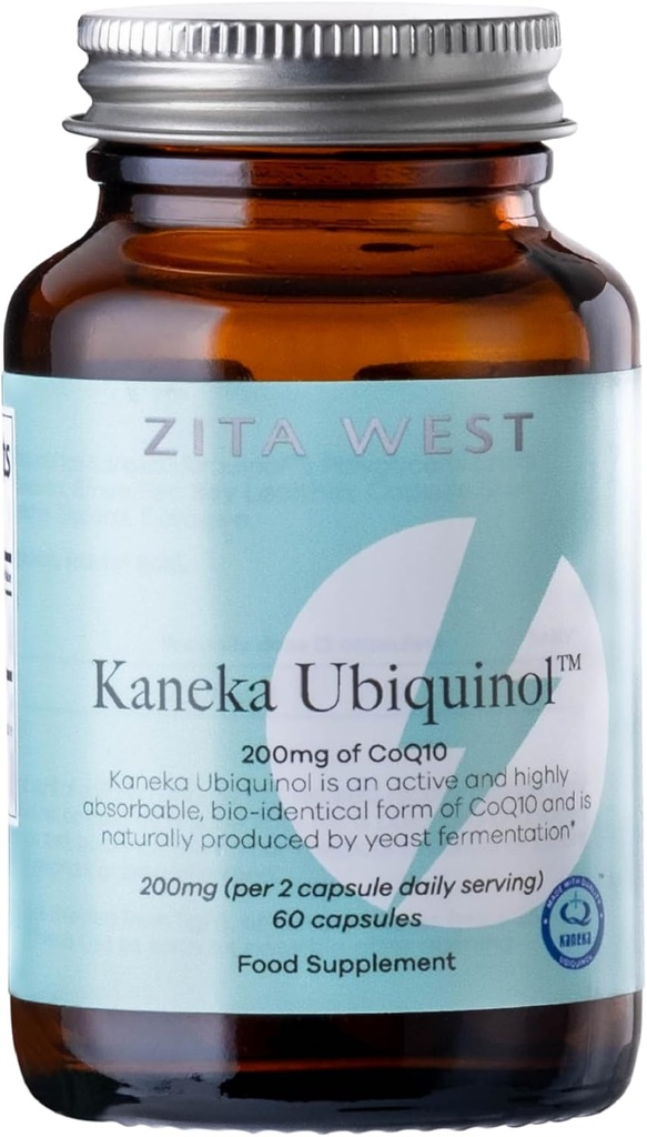 Zita West Kaneka CoQ10 Ubiquinol 124; Vysoce Absorbovatelný dodatek pro muže a ženy 124; Snaží se přirozeně početí nebo jít přes IVF - 60 Vegetariánské gelové kapsle