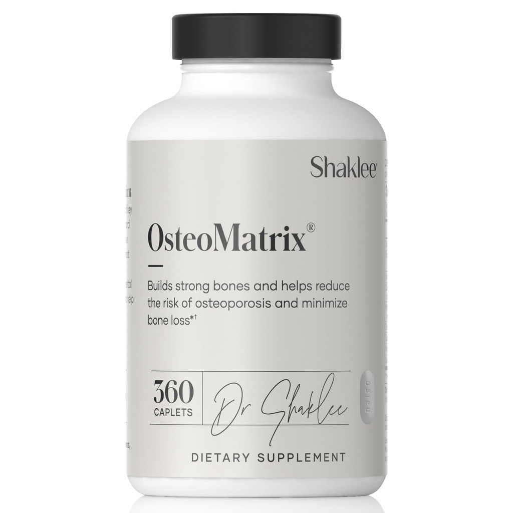 Shaklee OsteoMatrix ® - Stavět a udržovat silné kosti - 100% DV vápník & hořčík - Vitamíny D & K - zinek, mangan - Klinicky testované na absorpci - 360 kaplet