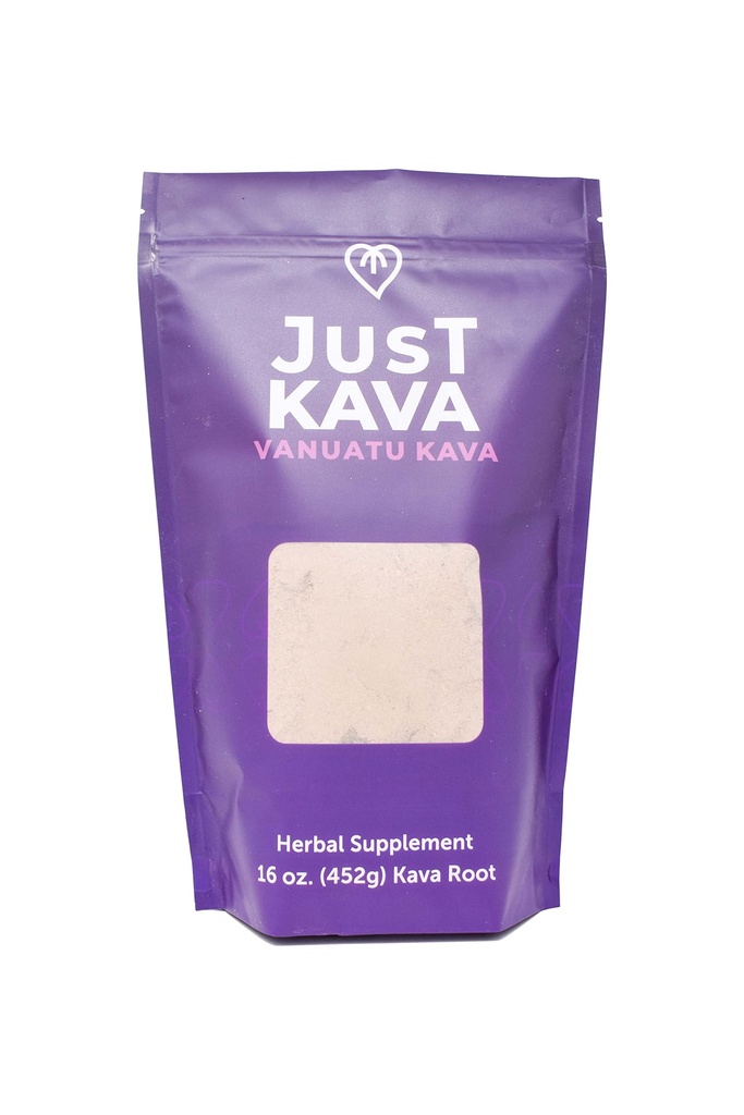 Jen Kava Vanuatu Kava Powder Bylinný dodatek pro relaxaci 16 OZ (452g)