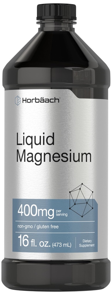 Horbaach Liquid Magnesium 16 fl oz cr124; Vital Trace Minerals Complex Cr124; se sulfát, lithium, a Boron cr124; Vegetarian, Non- GMO & gluten zdarma dodatek
